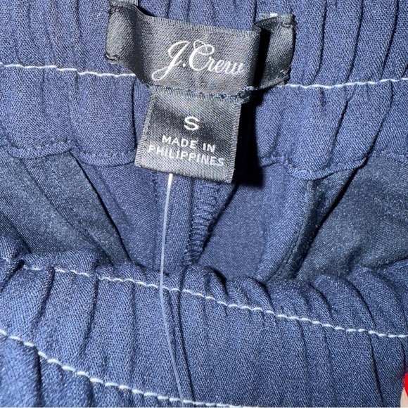 J. Crew Drapey Drawstring Pants Navy Blue Size S - Picture 6 of 8